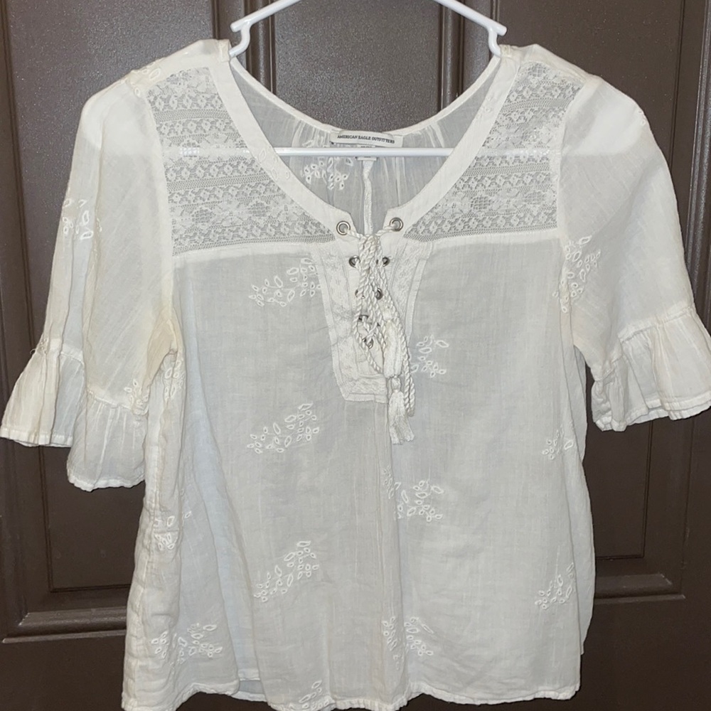 Lace American Eagle Top